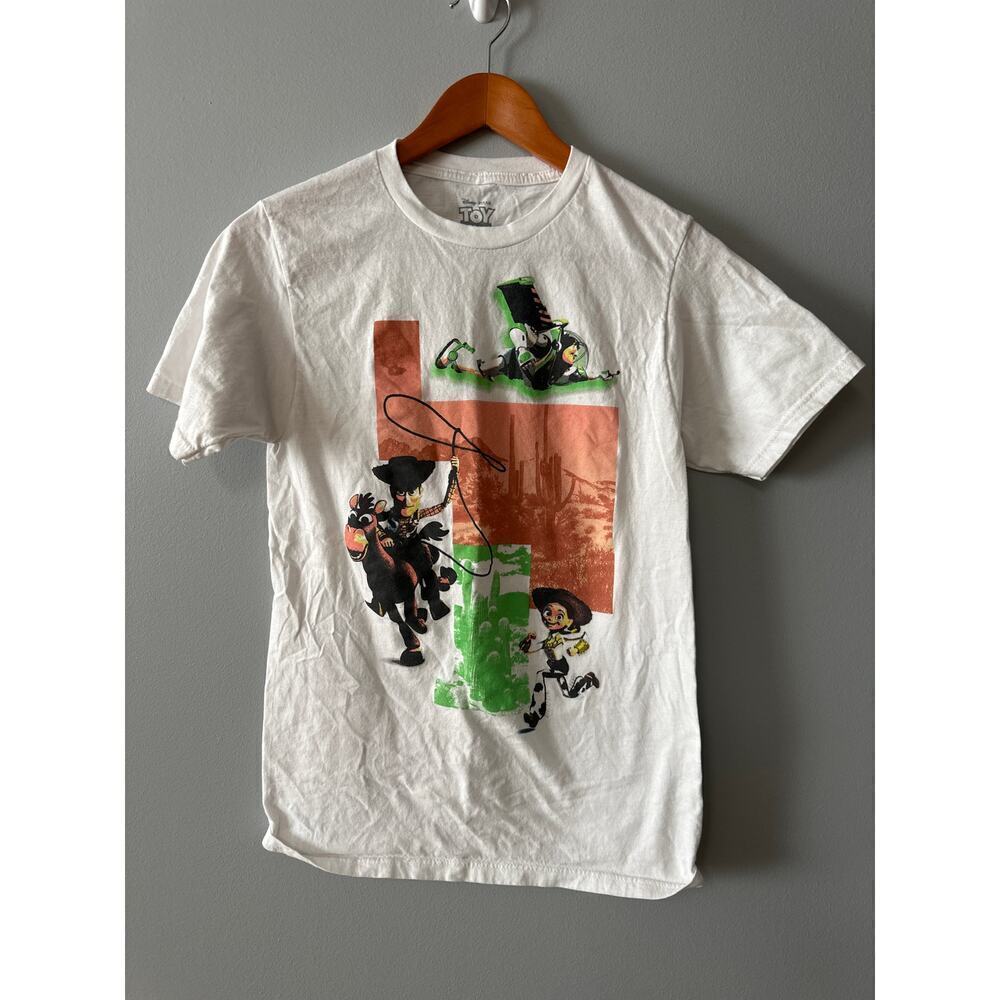 Adult Size S Toy Story T-shirt Disney Pixar Woody Buzz Lightyear